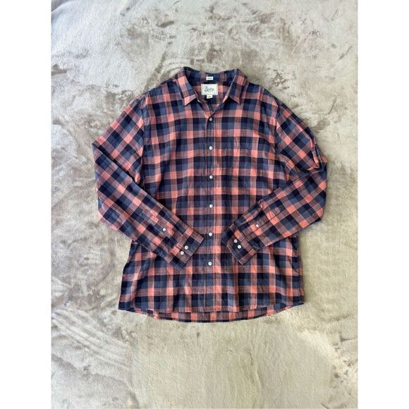 Bixby Nomad Men’s Multicolor Plaid Long Sleeve Button Down Madras Shirt XL NWT - Picture 1 of 8